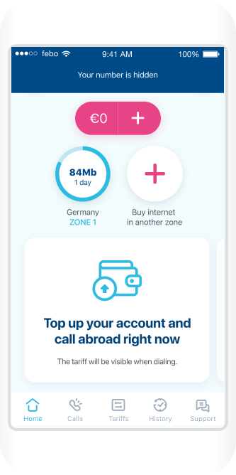 Use the incognito mode for outgoing calls